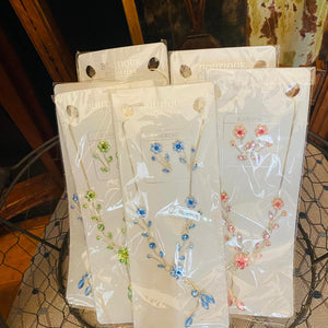 Flower Necklace and Earring Set