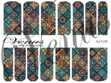 Water Transfer Decals - Patchwork #6308 - Venus Nail Art Supplies Australia