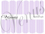 Water Transfer Decals - Purple Geometric Floral #6702b - Venus Nail Art Supplies