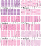 Water Transfer Decals - Girly Girl Set of 6 #6704 - Venus Nail Art Supplies