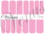 Water Transfer Decals - Girly Girl - Floral Dots #6704c - Venus Nail Art Supplies